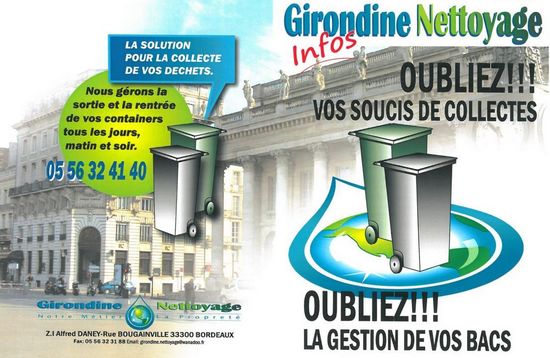 Informations sur la collecte des conteneurs de déchets